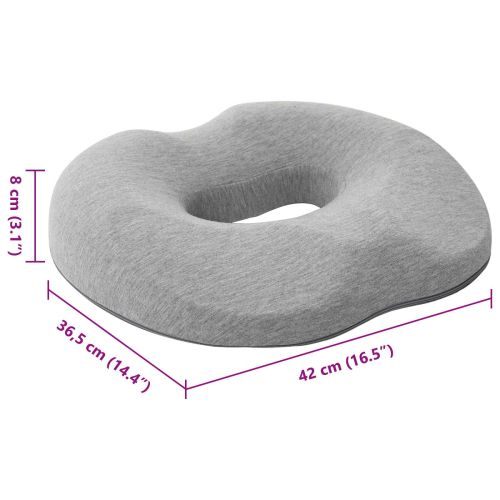 Възглавница с възглавница Светлосиво 42 x 37 x 8 см Памук