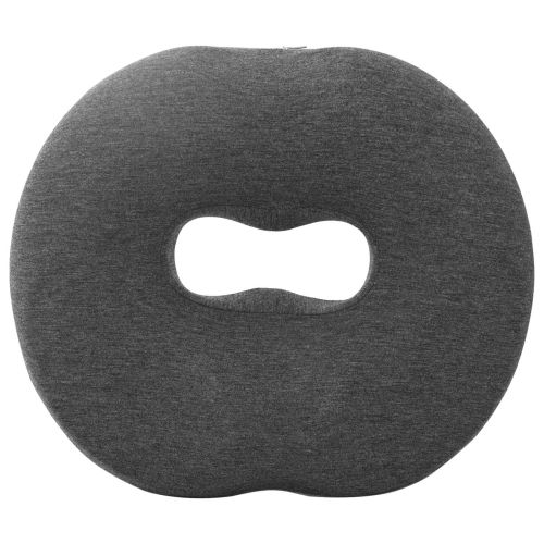 Възглавница с възглавница Тъмен сив 42 x 37 x 8 см Памук