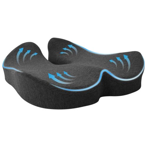 Възглавница с възглавница Тъмен сив 50 x 43 x 10 см Памук