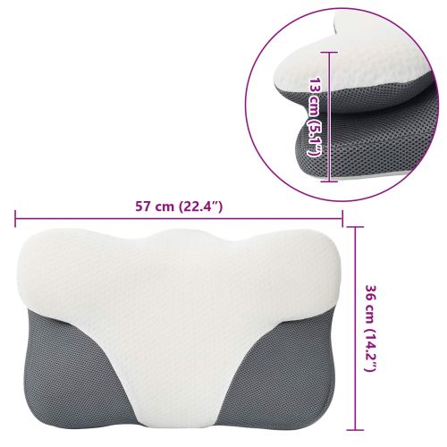 Възглавница с възглавница Бяло 59 x 38 x 14 см Полиестер