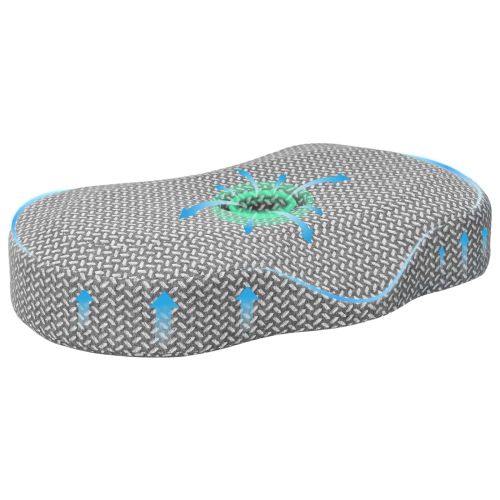 Възглавница с възглавница Сив 55 х 36 х 10 см Полиестер