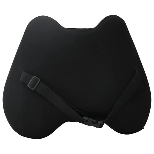 Възглавница с възглавница Черно 42 x 32 x 14 см Полиестер