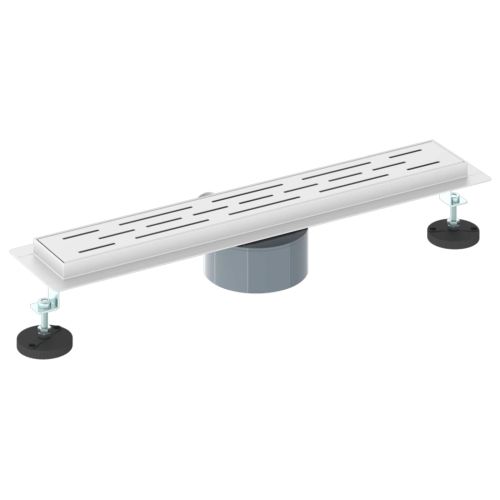 362 градуса дренаж за душ с дизайн на линия Сребрист 50 cm