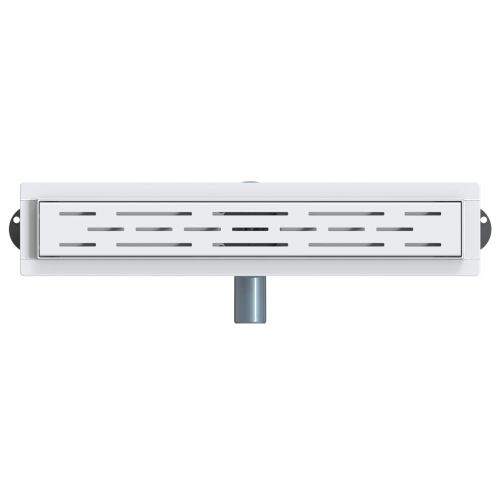 362 градуса дренаж за душ с дизайн на линия Сребрист 50 cm