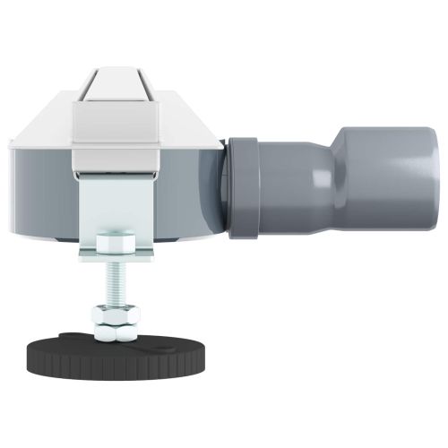 360° Душов отвод с тънък модел Сребрист 70 cm