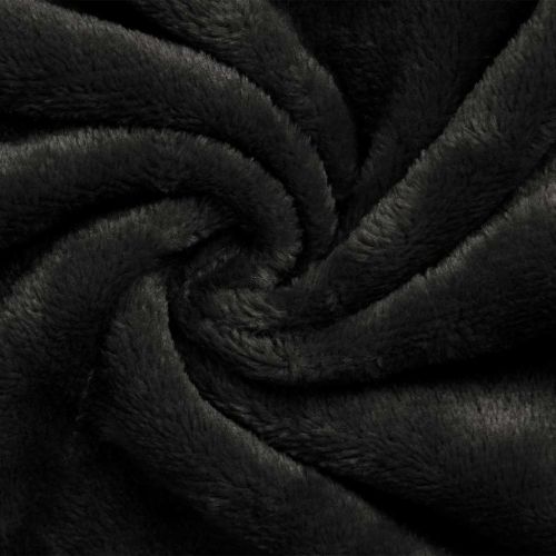 Одеяло с качулка Черно m Фланела