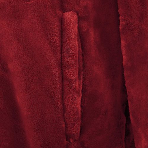 Одеяло с качулка Бордо червен m Фланела