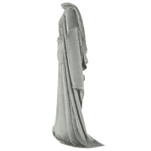 Одеяло с качулка Сив Фланела