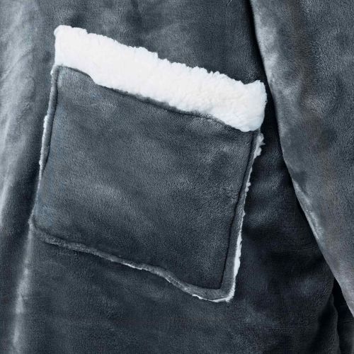 Одеяло с качулка Морски син l Флийс и фланел