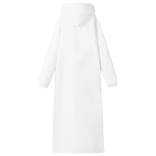 Одеяло с качулка Бяло xl Флийс и фланел