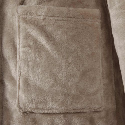 Халат с качулка Камилски xl Фланела