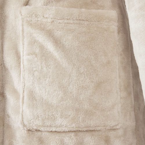 Халат без качулка Бежово xxxl Фланела