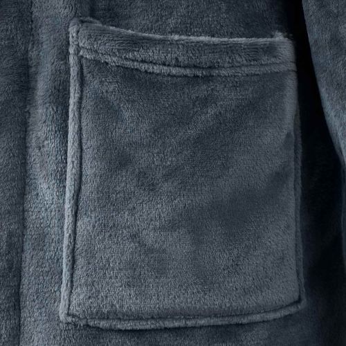 Халат без качулка Морски син xxxl Фланела