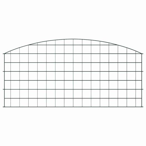 Комплект ограда за езеро 5 pcs Зелен 100 x 50 cm Стомана