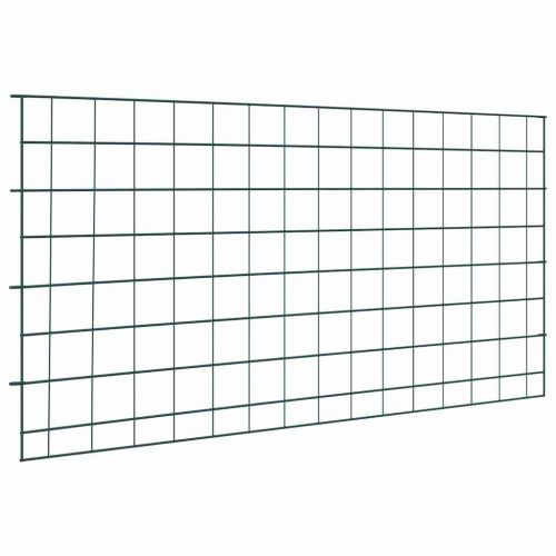 Комплект ограда за езеро 5 pcs Зелен 100 x 50 cm Стомана