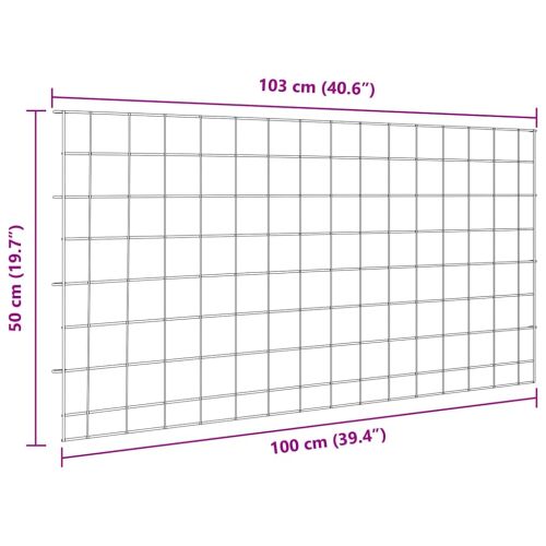 Комплект ограда за езеро 5 pcs Зелен 100 x 50 cm Стомана