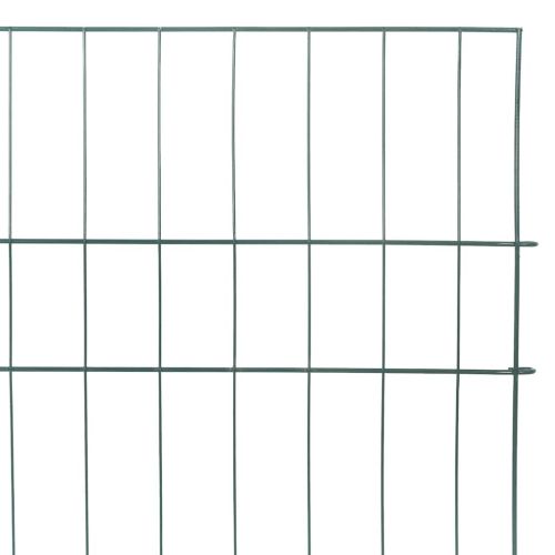 Комплект ограда за езеро 5 pcs Зелен 100 x 50 cm Стомана