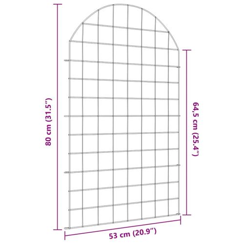 Комплект ограда за езеро 8 pcs Зелен 50 x 80 cm Стомана