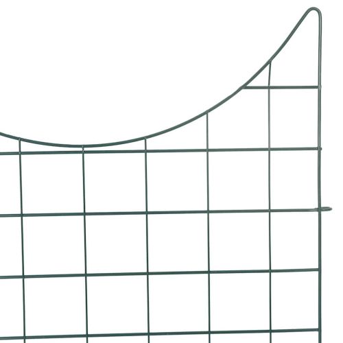 Комплект ограда за езеро 8 pcs Зелен 50 x 80 cm Стомана