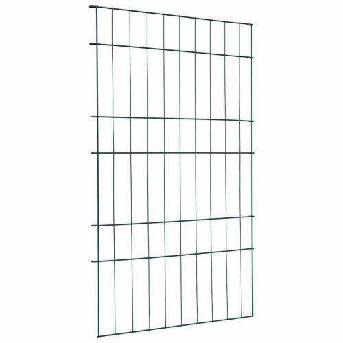 Комплект ограда за езеро 8 pcs Зелен 50 x 80 cm Стомана