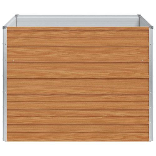 Градинска повдигната леха Светло кафяво 100 x 100 x 77 cm