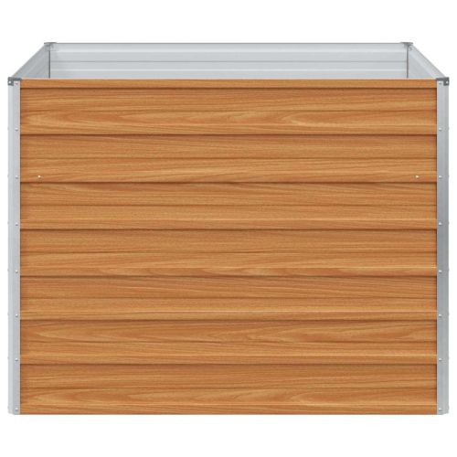 Градинска повдигната леха Светло кафяво 100 x 100 x 77 cm