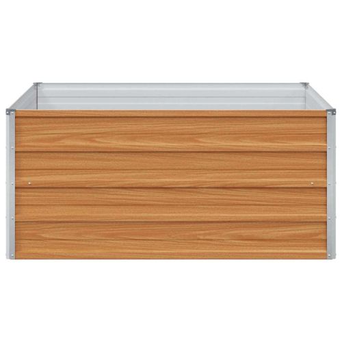 Градинска повдигната леха Светло кафяво 100 x 100 x 45 cm