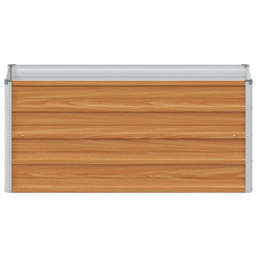 Градинска повдигната леха Светло кафяво 100 x 40 x 45 cm