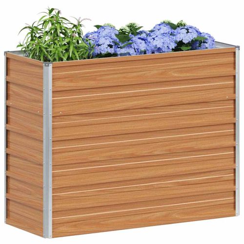 Градинска повдигната леха Светло кафяво 100 x 40 x 77 cm