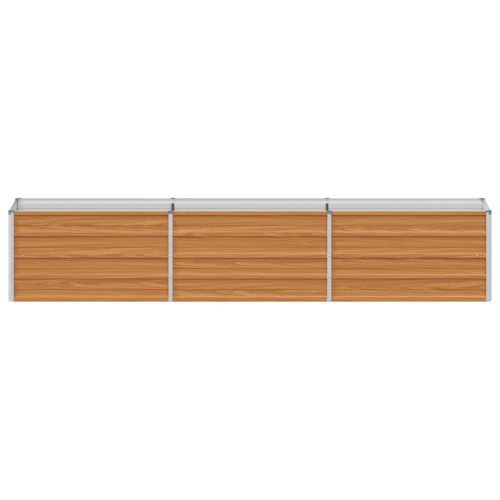 Градинска повдигната леха Светло кафяво 240 x 40 x 45 cm