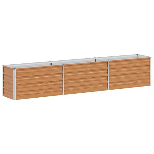 Градинска повдигната леха Светло кафяво 240 x 40 x 45 cm