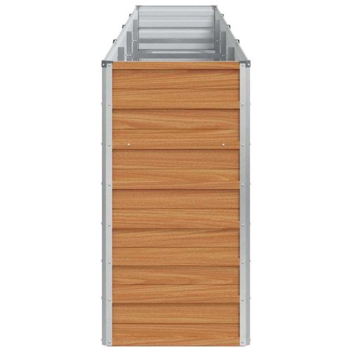 Градинска повдигната леха Светло кафяво 320 x 40 x 77 cm