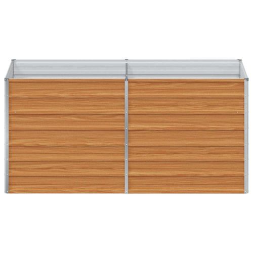 Градинска повдигната леха Светло кафяво 160 x 80 x 77 cm