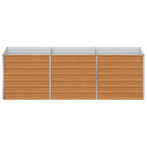 Градинска повдигната леха Светло кафяво 240 x 80 x 77 cm