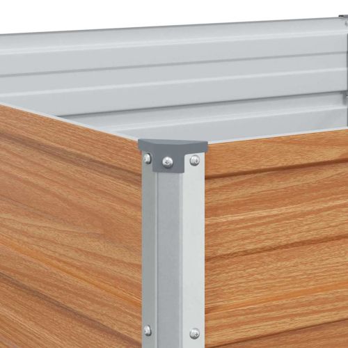 Градинска повдигната леха Светло кафяво 240 x 80 x 77 cm