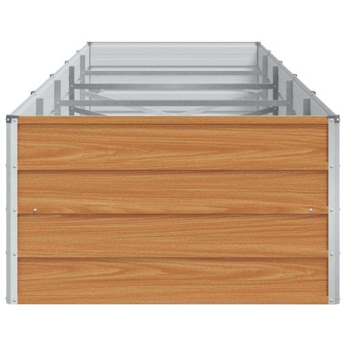 Градинска повдигната леха Светло кафяво 400 x 80 x 45 cm