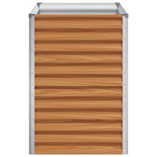 Градинска повдигната леха 98 x 50 x 68 см Галванизирана стомана