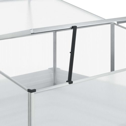 Градински сандък с оранжерия Светло кафяво 100 x 100 x 77 cm