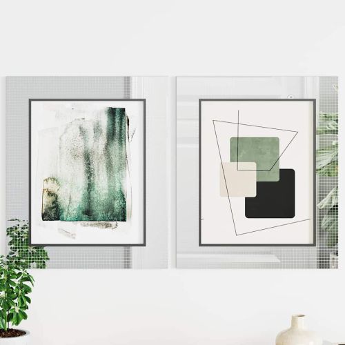 Огледално мозайчно плоча 3 pcs Сребрист 100 x 4 см Стъкло