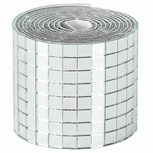 Огледално мозайчно плоча 12 pcs Сребрист 100 x 4 см Стъкло