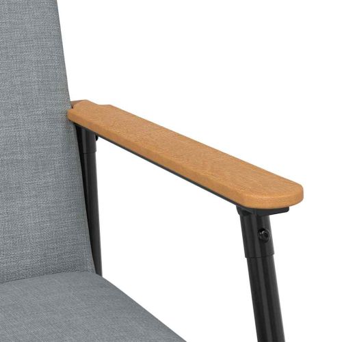 фотьойл Светлосиво 59 x 75 x 78 см текстил