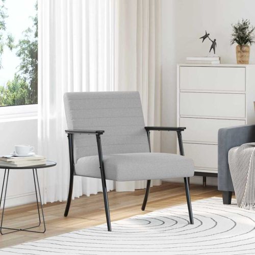 фотьойл Облачно сиво 59 x 75 x 78 см текстил