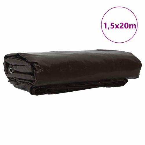 Найлон 650g / m² Кафяво 1,5 x 20 m Канва с PVC покритие