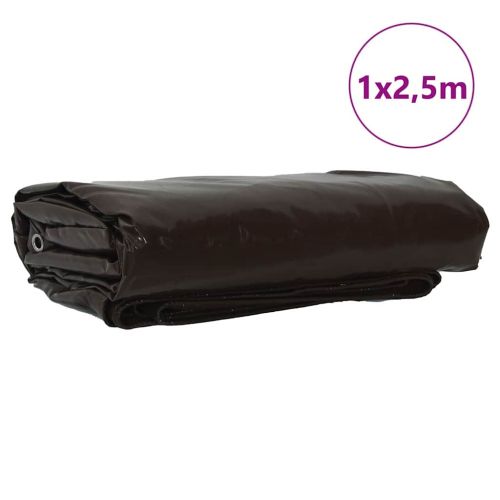 Найлон 650g / m² Кафяво 1 x 2,5 m Канва с PVC покритие