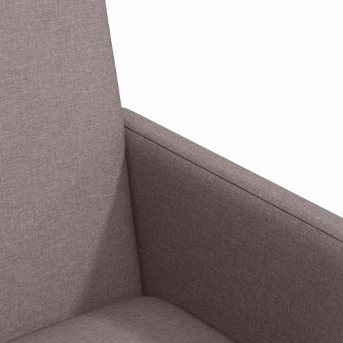 Столове с Колела с колела 2 pcs Таупе 57 х 66 х 94 см текстил