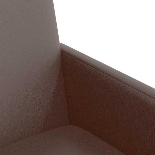 Столове с Колела 2 pcs Кафяво 57 х 66 х 94 см Изкуствена