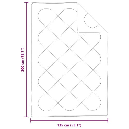 Комплект завивки с възглавница 2 pcs Бяло Микрофибър