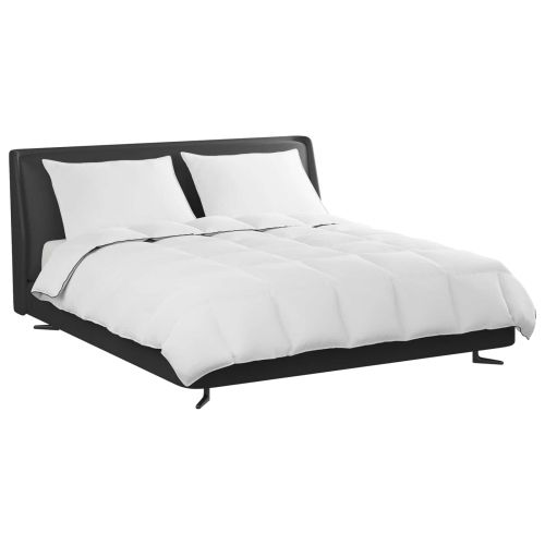 Зимен юрган с възглавница 3 pcs Бяло Пухени пера