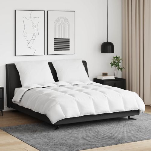 Зимен юрган с възглавница 3 pcs Бяло Пухени пера