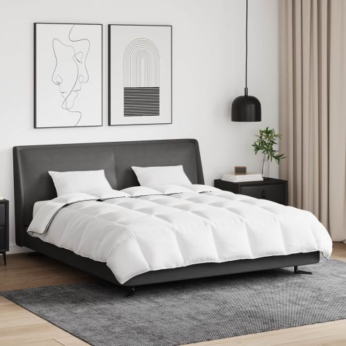 Зимен юрган с възглавница 3 pcs Бяло Пухени пера